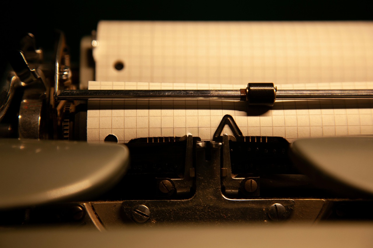 typewriter vintage paper
